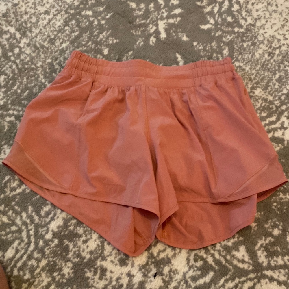 Size 6 (4 inch) pink lululemon shorts